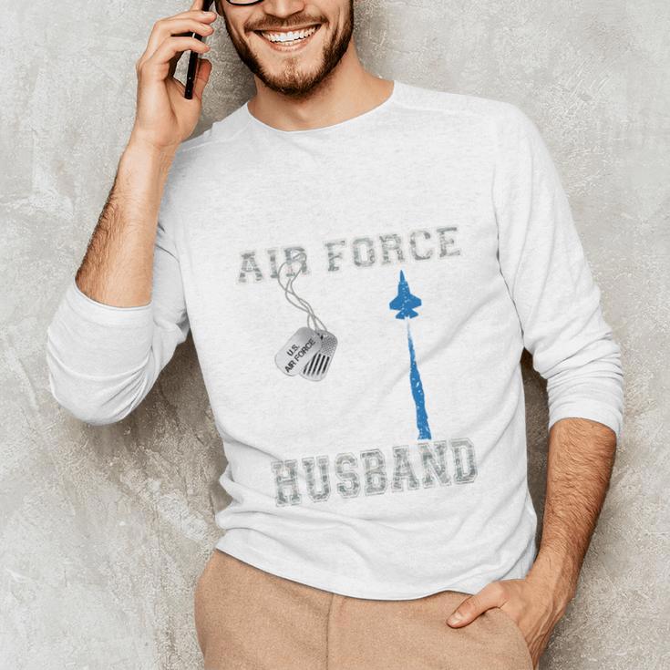 Proud Air Force Husband US Air Force Graduation Husband Unisex Long Sleeve T-Shirt
