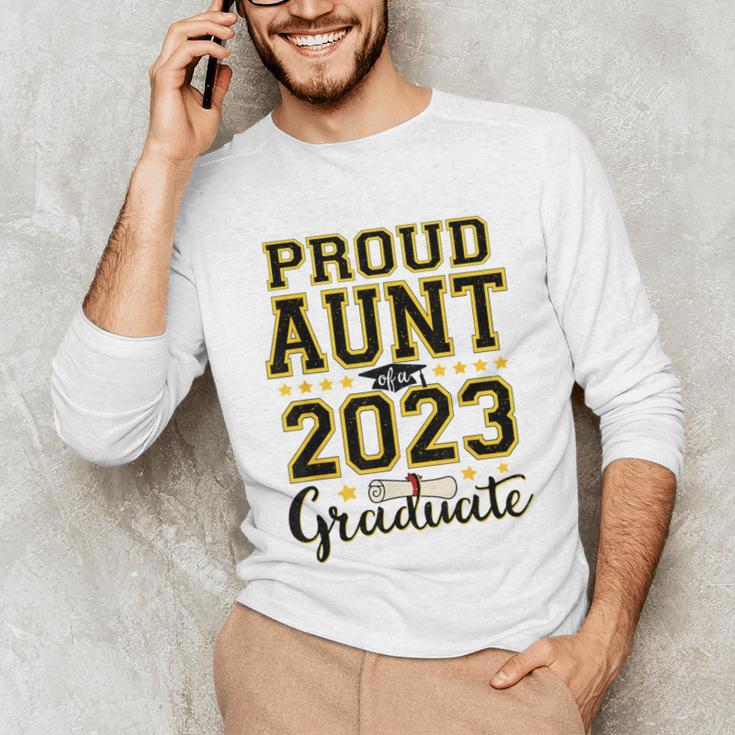 Proud Aunt Of A 2023 Graduate Family Matching Graduation Unisex Long Sleeve T-Shirt