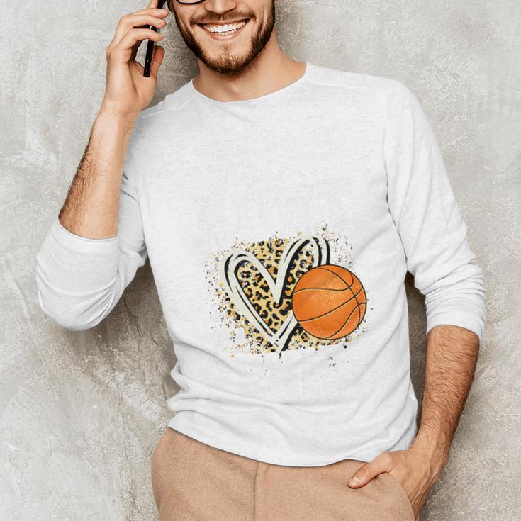 Proud Aunt Of A 2026 Senior Basketball Graduation Leopard Premium Tri-Blend Unisex Long Sleeve T-Shirt
