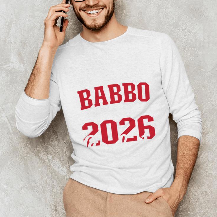 Proud Babbo Of a Class Of 2026 Graduate For Graduation Unisex Long Sleeve T-Shirt