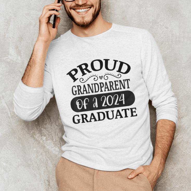 Proud Grandparent Of A Class Of 2024 Graduate Graduation Unisex Long Sleeve T-Shirt