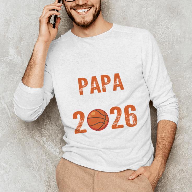 Proud PAPA Of 2026 Senior Basketball Student Graduation Unisex Long Sleeve T-Shirt