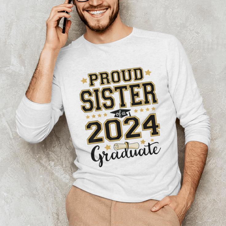 Proud Sister Of A 2024 Graduate Senior Graduation Unisex Long Sleeve T-Shirt