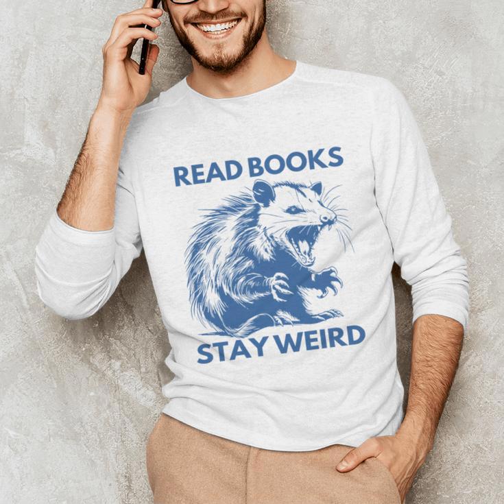Read Books Stay Weird Unisex Long Sleeve T-Shirt