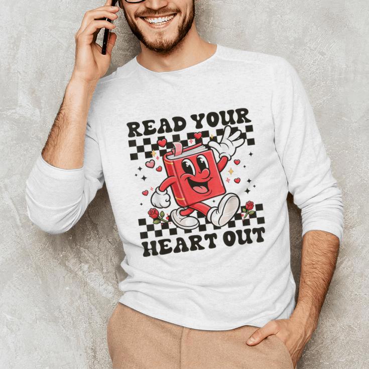 Read Your Heart Out Teacher Valentines Book Lover Unisex Long Sleeve T-Shirt Read Your Heart Out Teacher Valentines Book Lover Unisex Long Sleeve T-Shirt