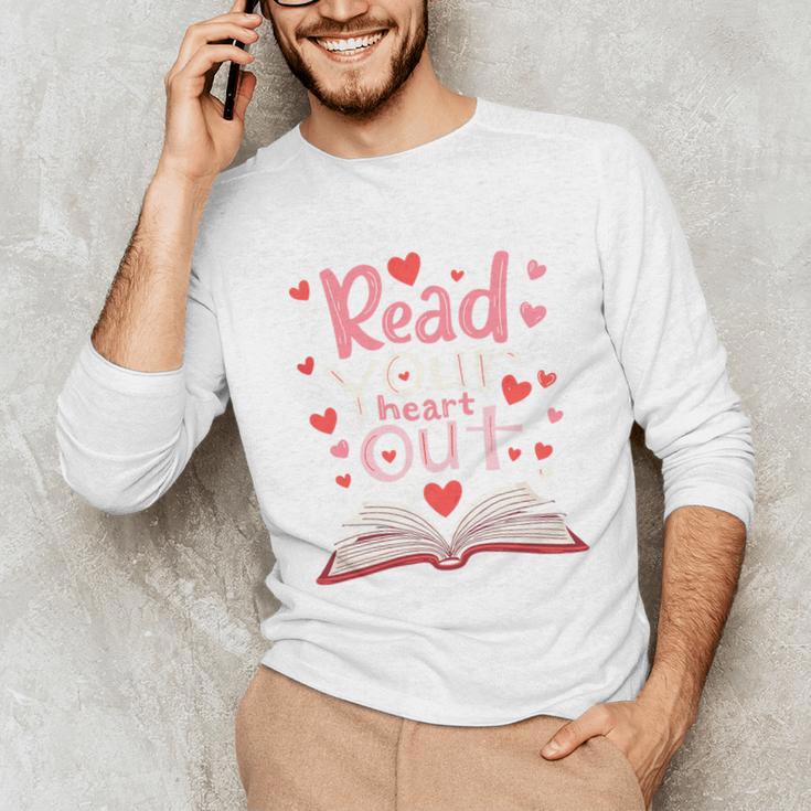 Read Your Heart Out Teacher Valentines Day Reading Book Love Premium Tri-Blend Unisex Long Sleeve T-Shirt Read Your Heart Out Teacher Valentines Day Reading Book Love Premium Tri-Blend Unisex Long Sleeve T-Shirt