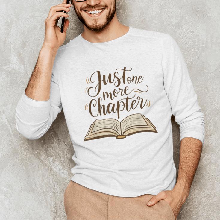 Reading Book Lover Club Librarian Just One More Chapter Unisex Long Sleeve T-Shirt Reading Book Lover Club Librarian Just One More Chapter Unisex Long Sleeve T-Shirt