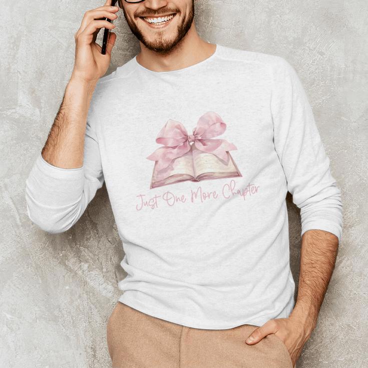 Reading Books Mom Mothers Day Coquette Pink Bow Book Lovers Unisex Long Sleeve T-Shirt Reading Books Mom Mothers Day Coquette Pink Bow Book Lovers Unisex Long Sleeve T-Shirt