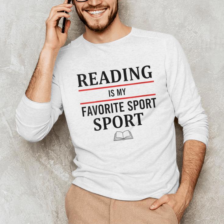 Reading Is My Favorite Sport Book Lover Saying Quote Unisex Long Sleeve T-Shirt Reading Is My Favorite Sport Book Lover Saying Quote Unisex Long Sleeve T-Shirt