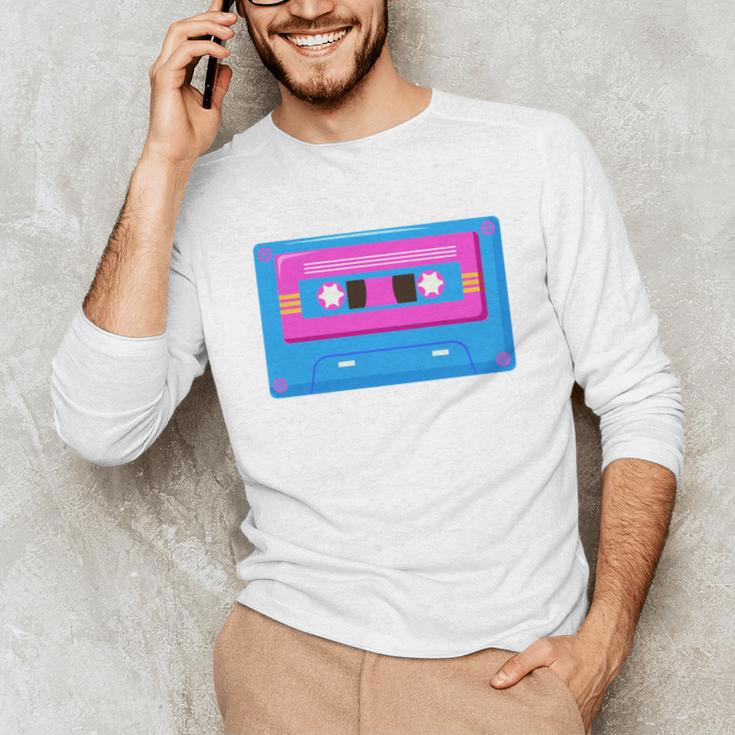 Retro Cassette Tape Tee 90s Nostalgia Aesthetic Unisex Long Sleeve T-Shirt