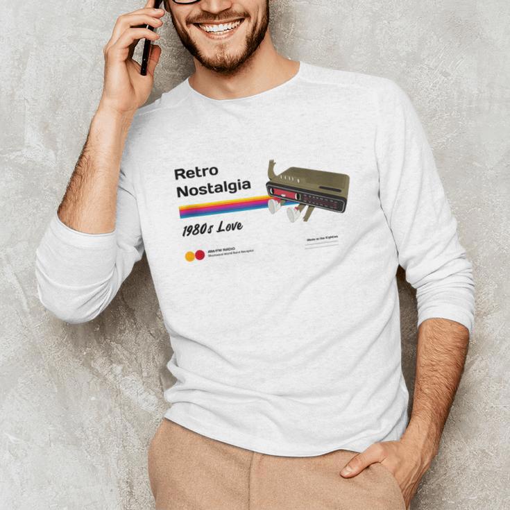 Retro Nostalgia 1980s Love Graphic Unisex Long Sleeve T-Shirt Retro Nostalgia 1980s Love Graphic Unisex Long Sleeve T-Shirt