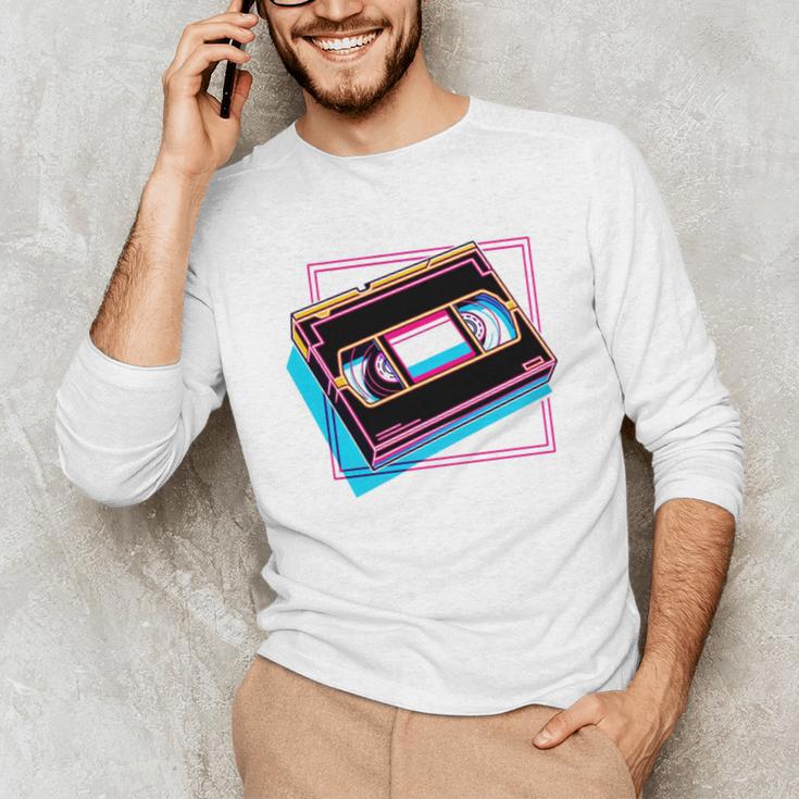 Retro VHS Vaporwave Video Cassette Nostalgia Geek Chic Unisex Long Sleeve T-Shirt Retro VHS Vaporwave Video Cassette Nostalgia Geek Chic Unisex Long Sleeve T-Shirt