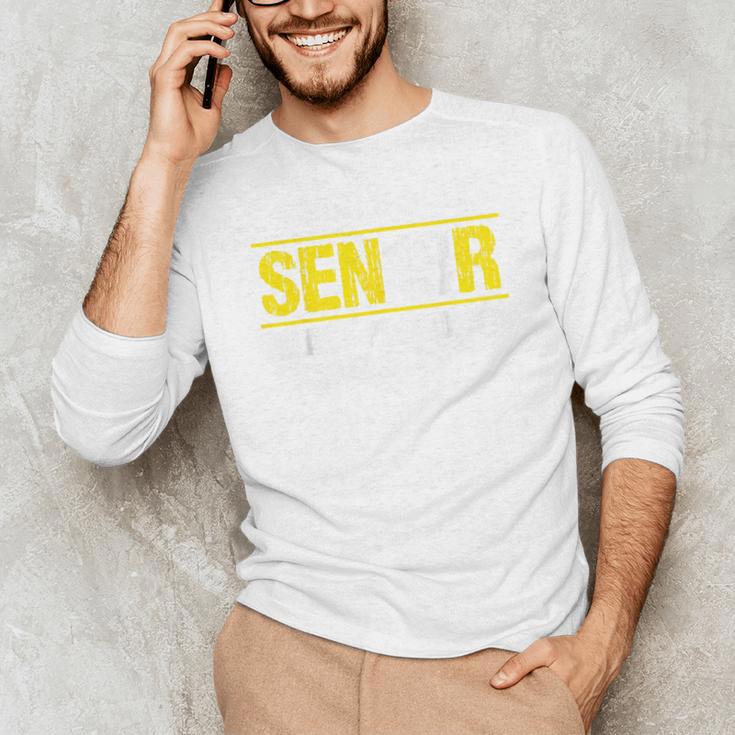 Senior 2018 Class President-School Colors Graduation Unisex Long Sleeve T-Shirt