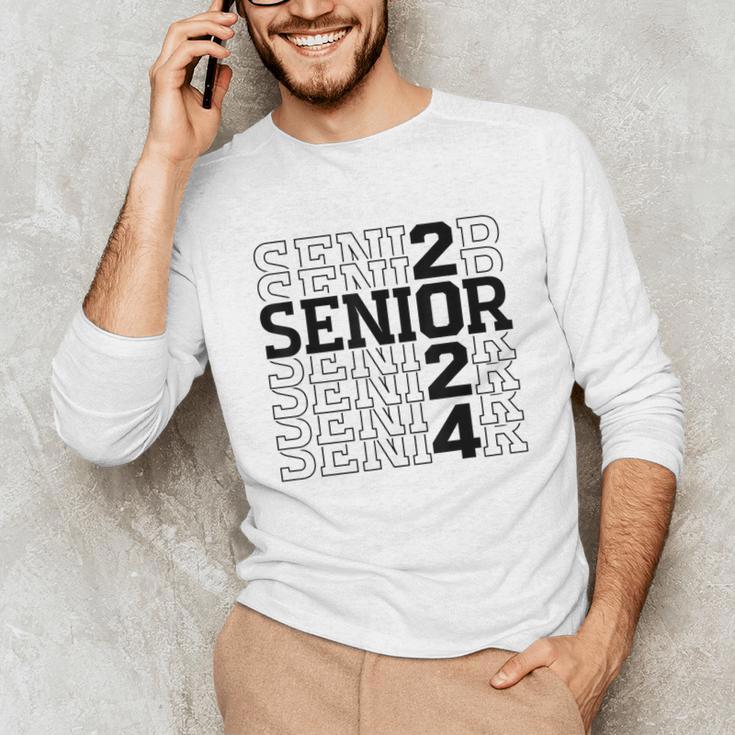 Senior 2024 Class Of 2024 Graduation 2024 Women Boy Girl Unisex Long Sleeve T-Shirt