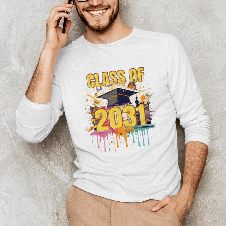 Senior 31 Class Of 2031 Back To School Graduation 2031 Unisex Long Sleeve T-Shirt