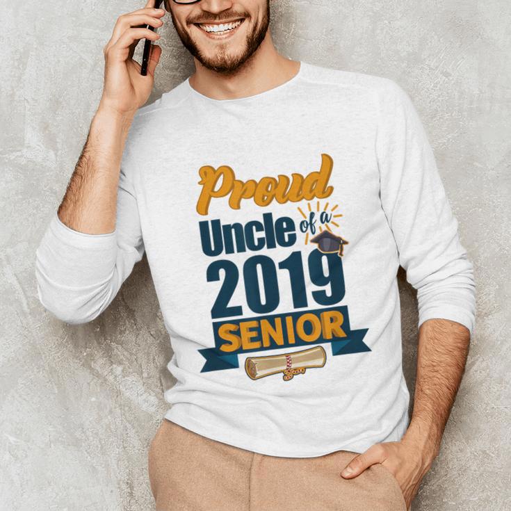 Senior Class Of 2019 Tshirt Graduation School Students Uncle Unisex Long Sleeve T-Shirt