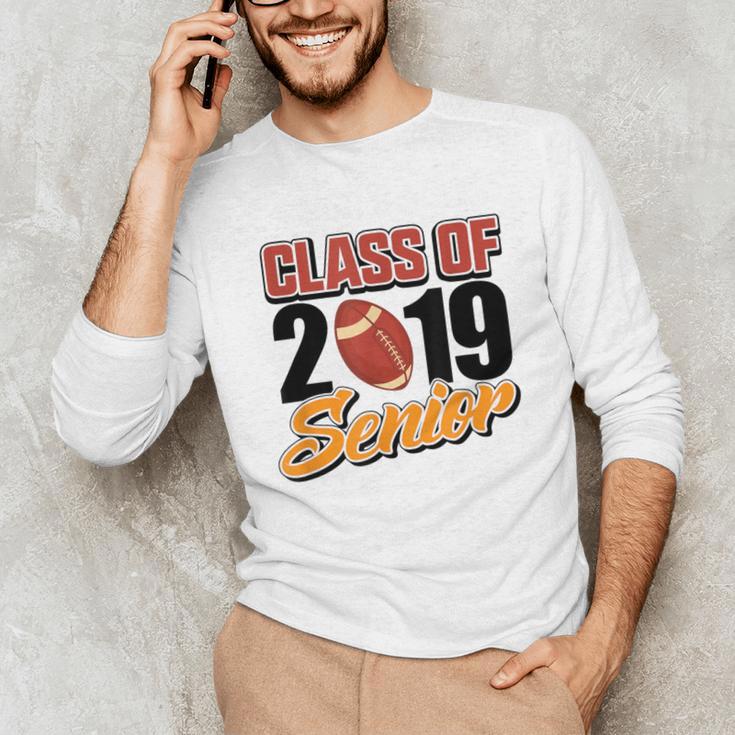 Senior Class Of 2019 Tshirt Graduation Students Football Unisex Long Sleeve T-Shirt
