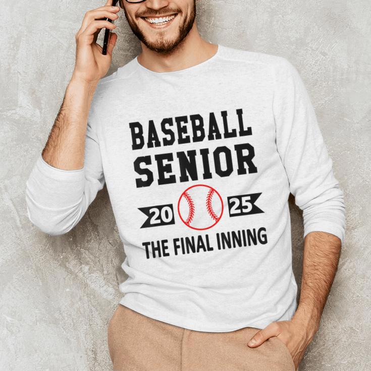 Senior Class Of 2025 Baseball Senior Night Graduation Party Unisex Long Sleeve T-Shirt