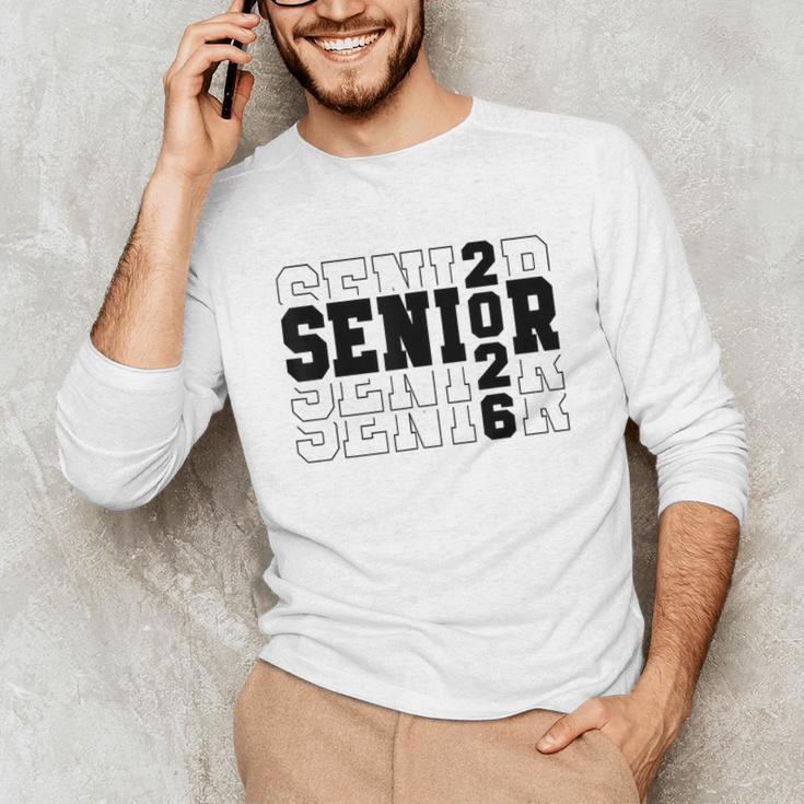 Senior Class Of 2026 Varsity Text Graduation Unisex Long Sleeve T-Shirt