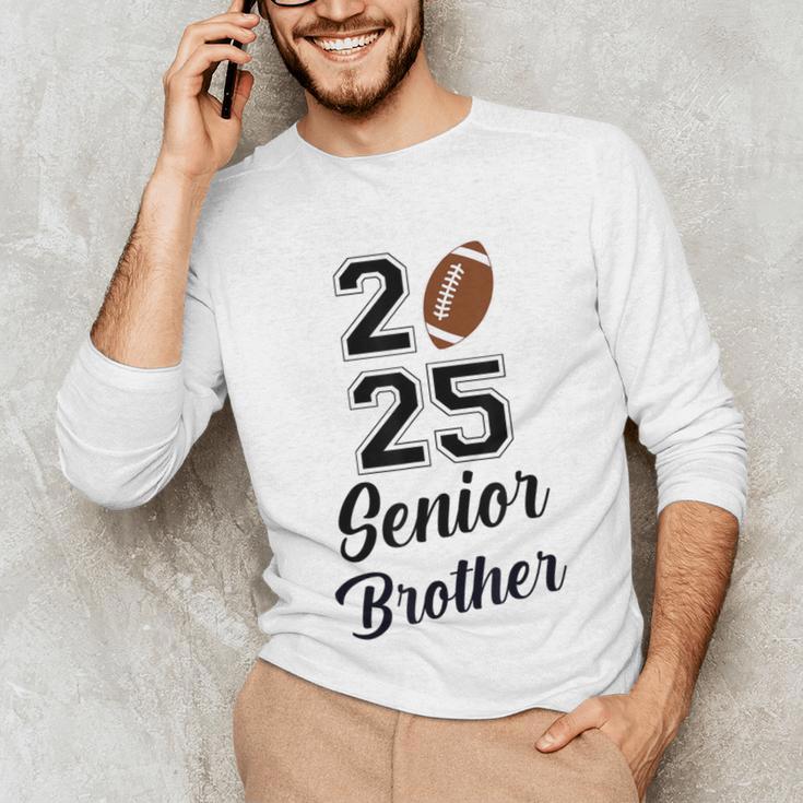 Senior Football Brother Class Of 2025 Graduation Graduate Unisex Long Sleeve T-Shirt