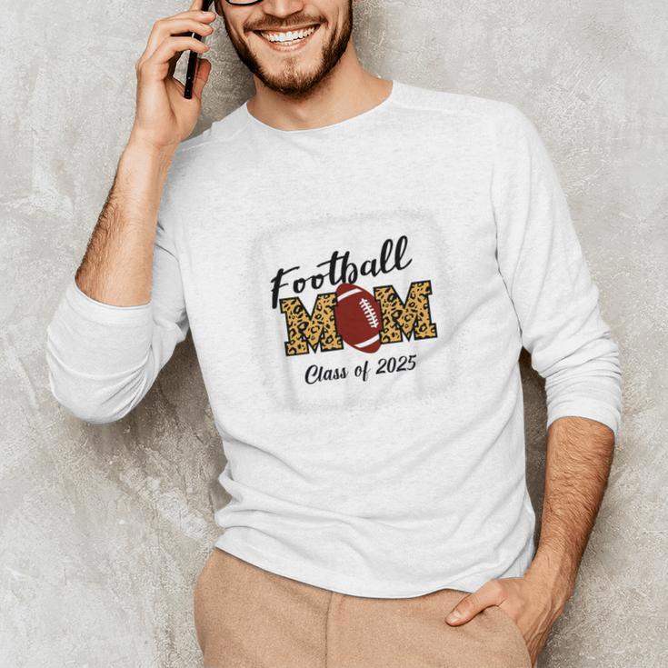 Senior Football Mom Class Of 2025 Graduation Graduate Unisex Long Sleeve T-Shirt