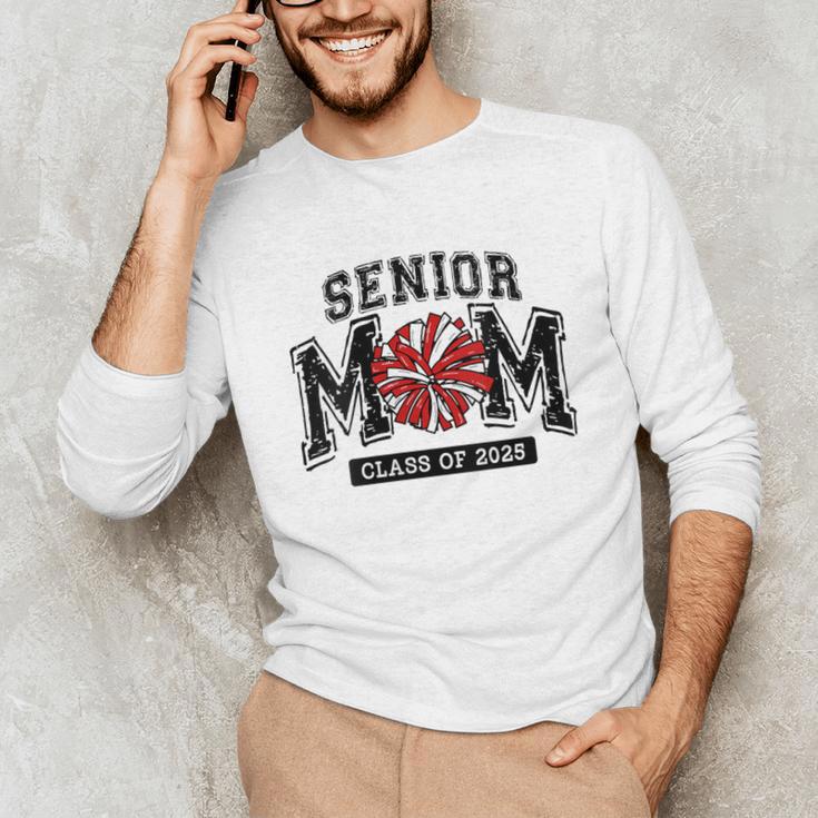 Senior Mom 2025 Cheer Mama Class Of 2025 Graduation Unisex Long Sleeve T-Shirt