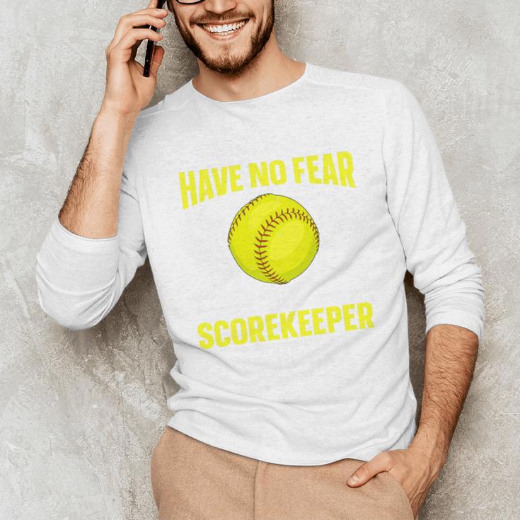 Softball Scorekeeper For a Score Book Keeper Premium Tri-Blend Unisex Long Sleeve T-Shirt