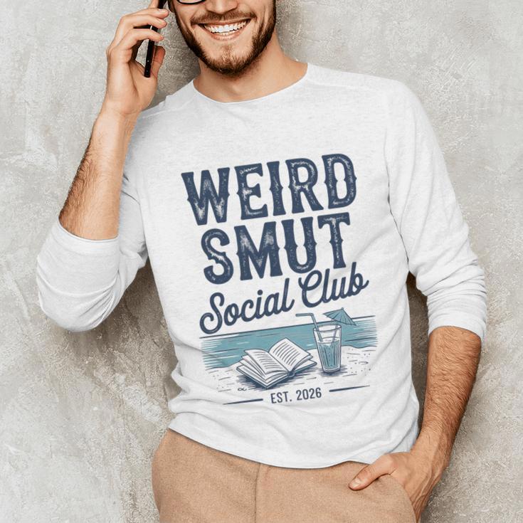 Spicy Romance Book Reader Fan Weird Smut Social Club Premium Tri-Blend Unisex Long Sleeve T-Shirt Spicy Romance Book Reader Fan Weird Smut Social Club Premium Tri-Blend Unisex Long Sleeve T-Shirt