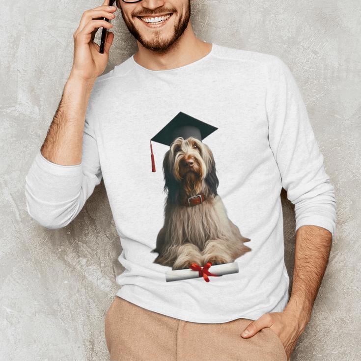 Spinone Italiano Dog Graduation Cap School Graduate Owner Men Women Kids Unisex Long Sleeve T-Shirt