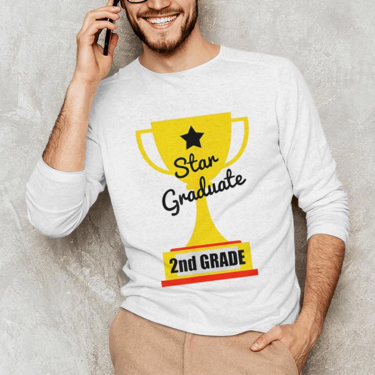 Star Graduate Second Grade Graduation Trophy Cup Unisex Long Sleeve T-Shirt