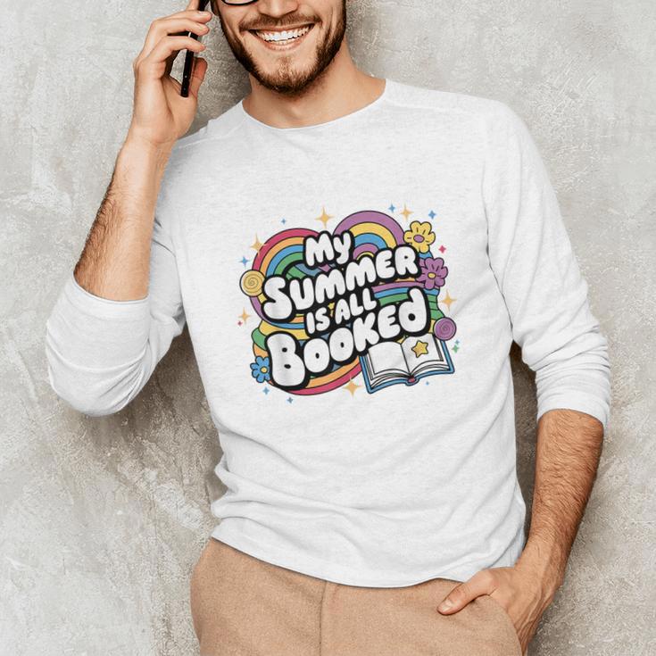 My Summer Is All Booked Book Reading Summer Reading For Men Women Unisex Long Sleeve T-Shirt My Summer Is All Booked Book Reading Summer Reading For Men Women Unisex Long Sleeve T-Shirt