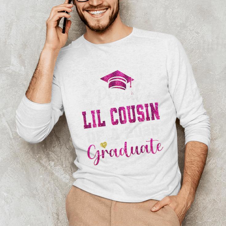 Super Proud Little Cousin Of 2025 Graduate Graduation Family Premium Tri-Blend Unisex Long Sleeve T-Shirt