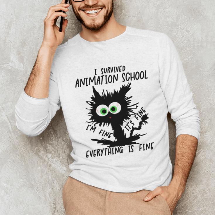 I Survived Animation School Graduation 2026 Unisex Long Sleeve T-Shirt