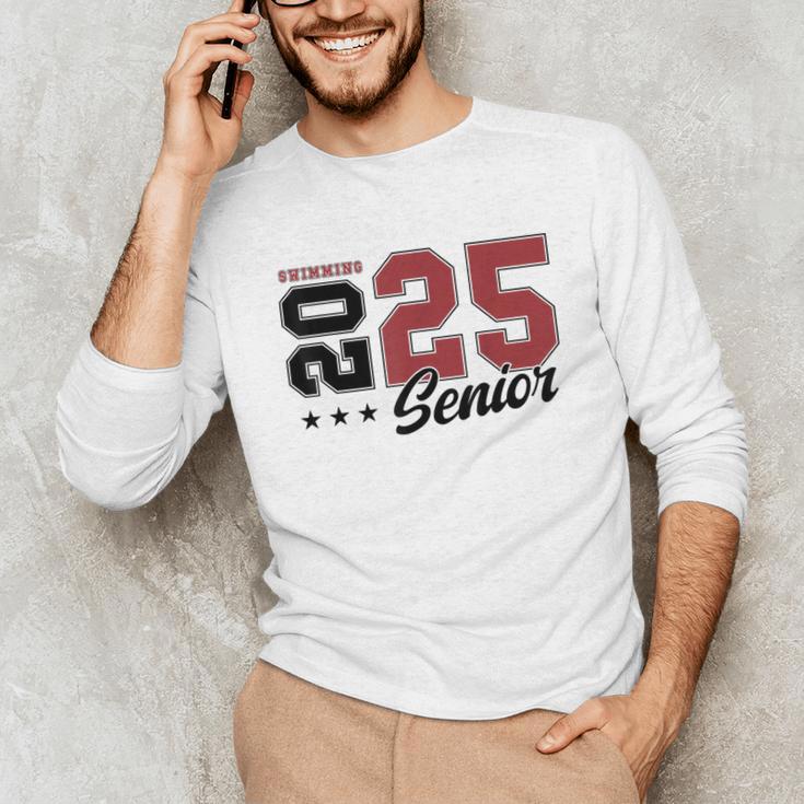 Swimming Senior Night Swimming Senior 2025 Graduation 59 Unisex Long Sleeve T-Shirt