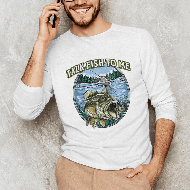 Talk Fish To Me Introvert Fishing Antisocial Fisherman Raglan Baseball Tee Unisex Long Sleeve T-Shirt Talk Fish To Me Introvert Fishing Antisocial Fisherman Raglan Baseball Tee Unisex Long Sleeve T-Shirt