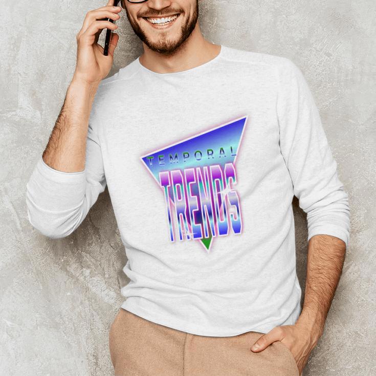 Temporal Trends Vaporwave Style Retro Nostalgia Look Premium Tri-Blend Unisex Long Sleeve T-Shirt