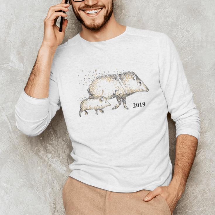 Tucson Festival Of Books TFOB 2019 Javelina Mascot Unisex Long Sleeve T-Shirt Tucson Festival Of Books TFOB 2019 Javelina Mascot Unisex Long Sleeve T-Shirt