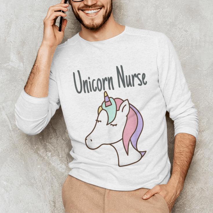 Unicorn RN GraduationShirt Nurse Shirts Unisex Long Sleeve T-Shirt