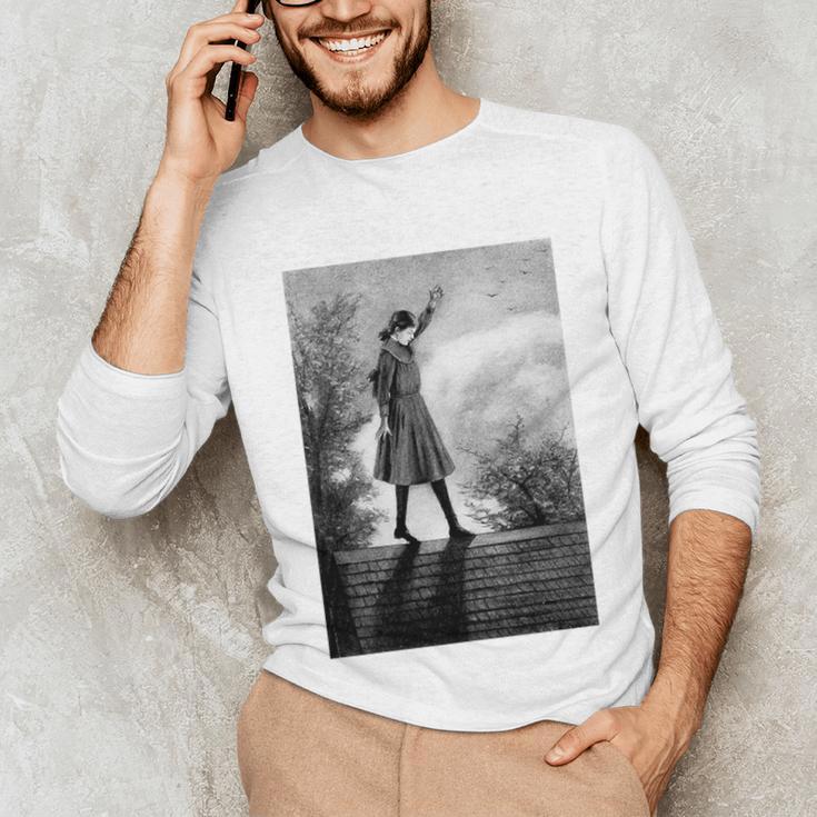 Vintage Anne Of Green Gables -Roof Scene From Book Premium Tri-Blend T-Shirt Unisex Long Sleeve T-Shirt