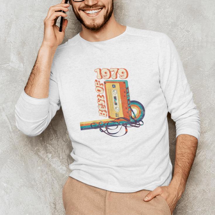 Vintage Best Of 1979 41st Birthday Graduation Cassette Tape Unisex Long Sleeve T-Shirt