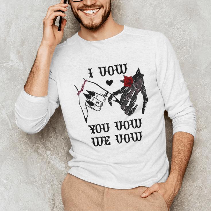 I Vow You Vow We Vow Merch Dark Romance Smutty Book Smutt Unisex Long Sleeve T-Shirt