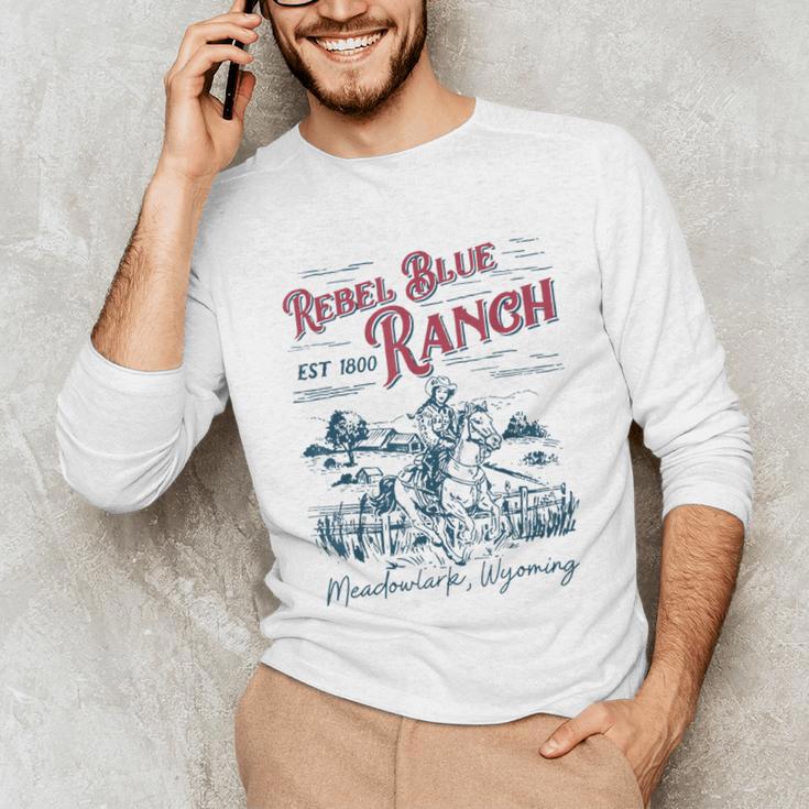 Western Book Love Cowboy Reader Bookish Bookworm Cowgirl Unisex Long Sleeve T-Shirt
