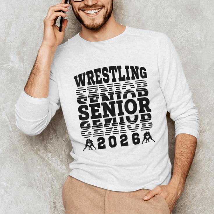 Wrestling Senior 2026 Graduation Unisex Long Sleeve T-Shirt