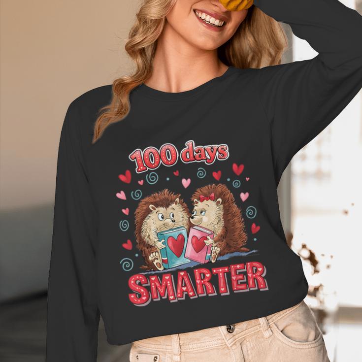 100 Days Smarter Shirt Cute Hedgehog Love Books School Tee Unisex Long Sleeve T-Shirt 100 Days Smarter Shirt Cute Hedgehog Love Books School Tee Unisex Long Sleeve T-Shirt