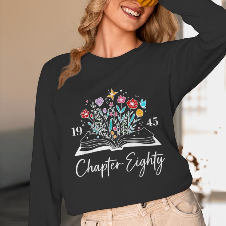 1945 Chapter Eighty 80th Birthday Books Themed 80 Year Old Unisex Long Sleeve T-Shirt 1945 Chapter Eighty 80th Birthday Books Themed 80 Year Old Unisex Long Sleeve T-Shirt