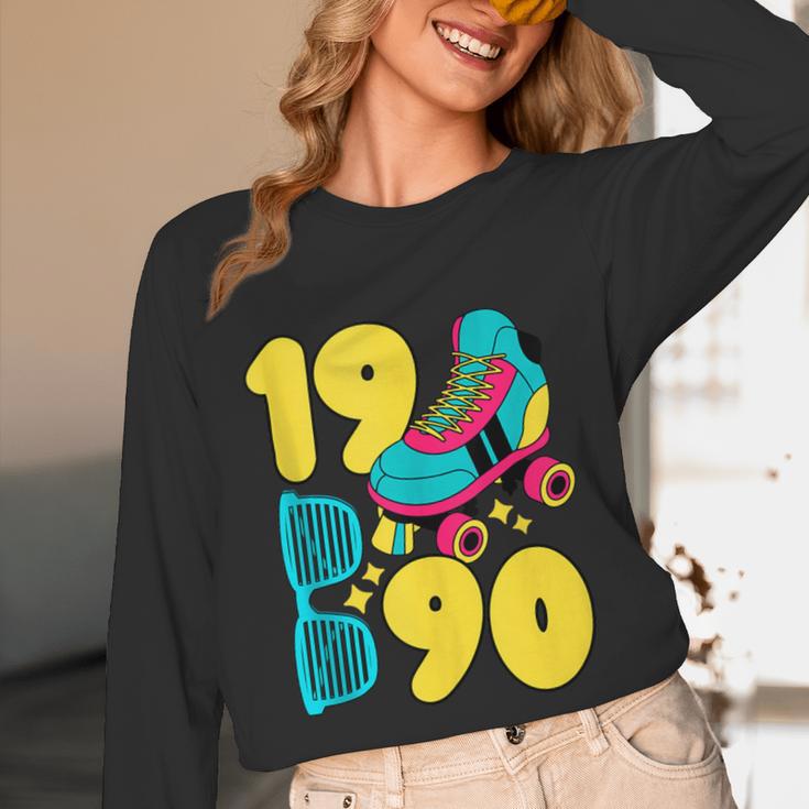 1990 Retro Raised In The 90s Old School Nostalgia Vibes Unisex Long Sleeve T-Shirt