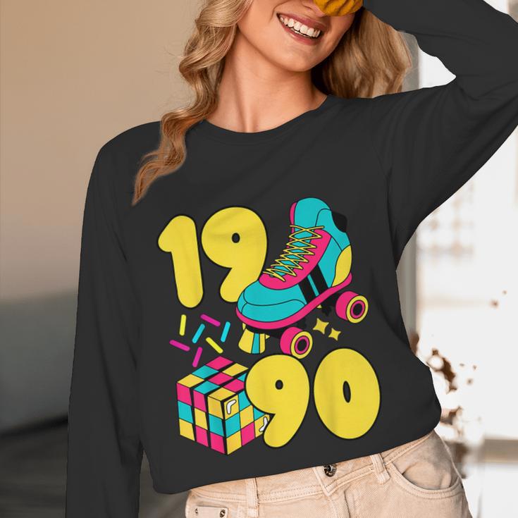 1990 Retro Raised In The 90s Old School Nostalgia Vibes Unisex Long Sleeve T-Shirt 1990 Retro Raised In The 90s Old School Nostalgia Vibes Unisex Long Sleeve T-Shirt