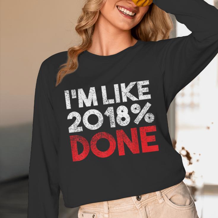 2018 Percent Done Senior Graduation Shirt Unisex Long Sleeve T-Shirt