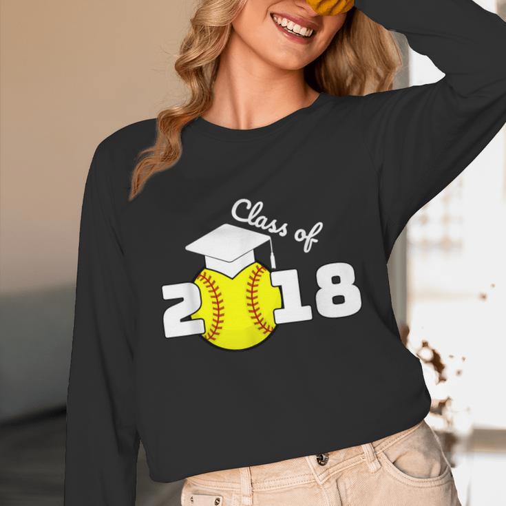 2018 Softball Senior Graduation Shirt For Girls Grad Unisex Long Sleeve T-Shirt
