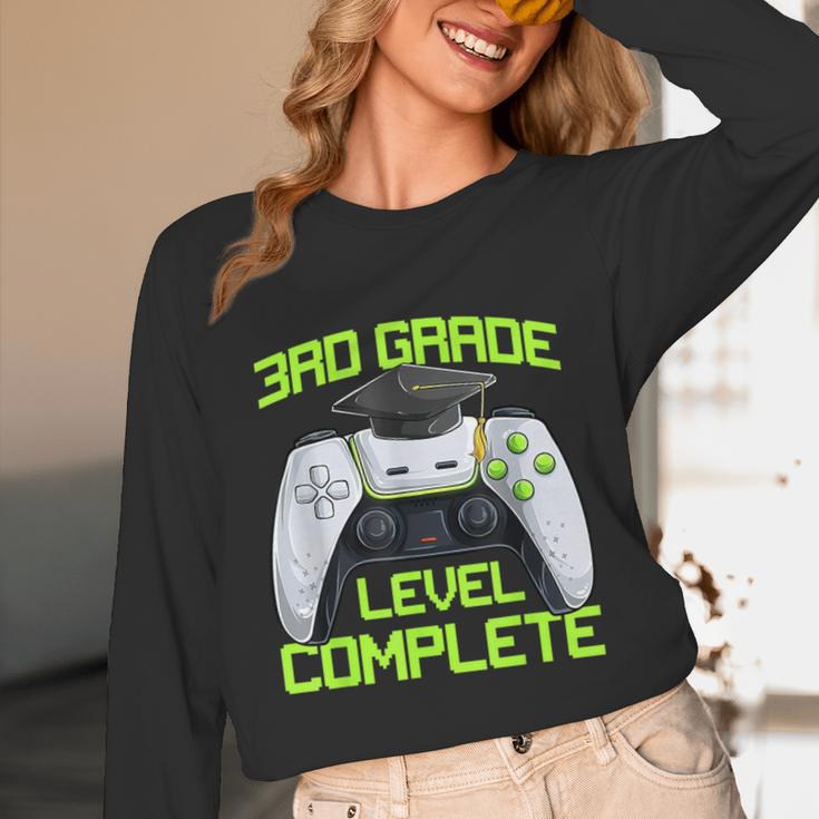 3rd Grade Level Complete Gamer Class Of 2026 Graduation Unisex Long Sleeve T-Shirt